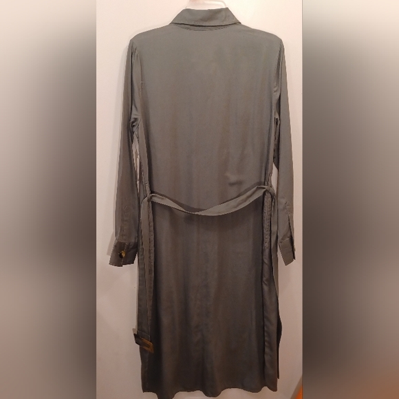 Shirt Dress With Removable Belt Button Up Front Utility DressX-Large - Picture 3 of 4